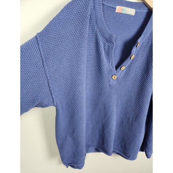 Free People Beach Women's Sz. S Hailee Slouchy Relaxed Fit Sweater - Picture 3 of 7